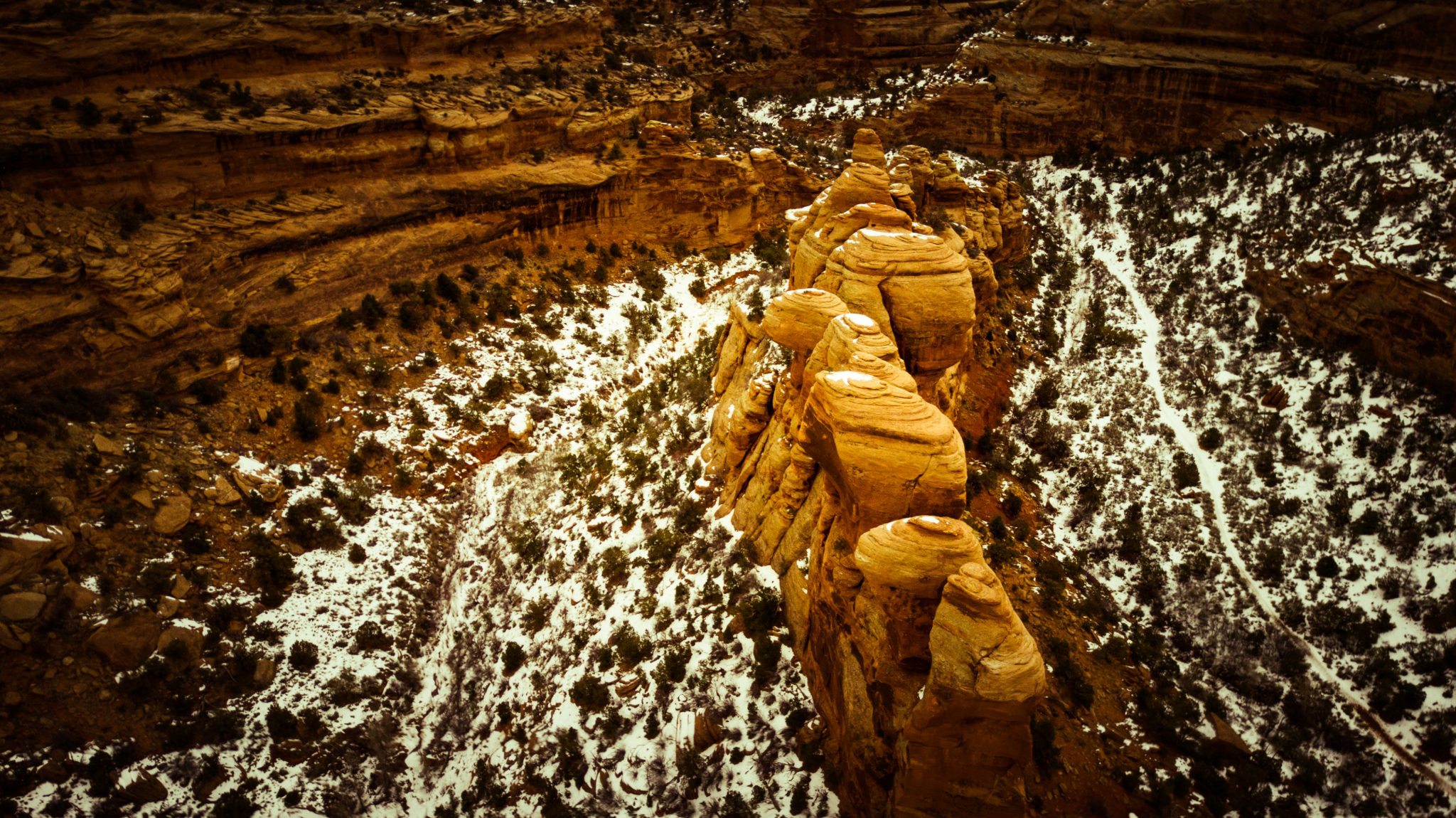 A hidden valley is revealed next to Rough Canyon