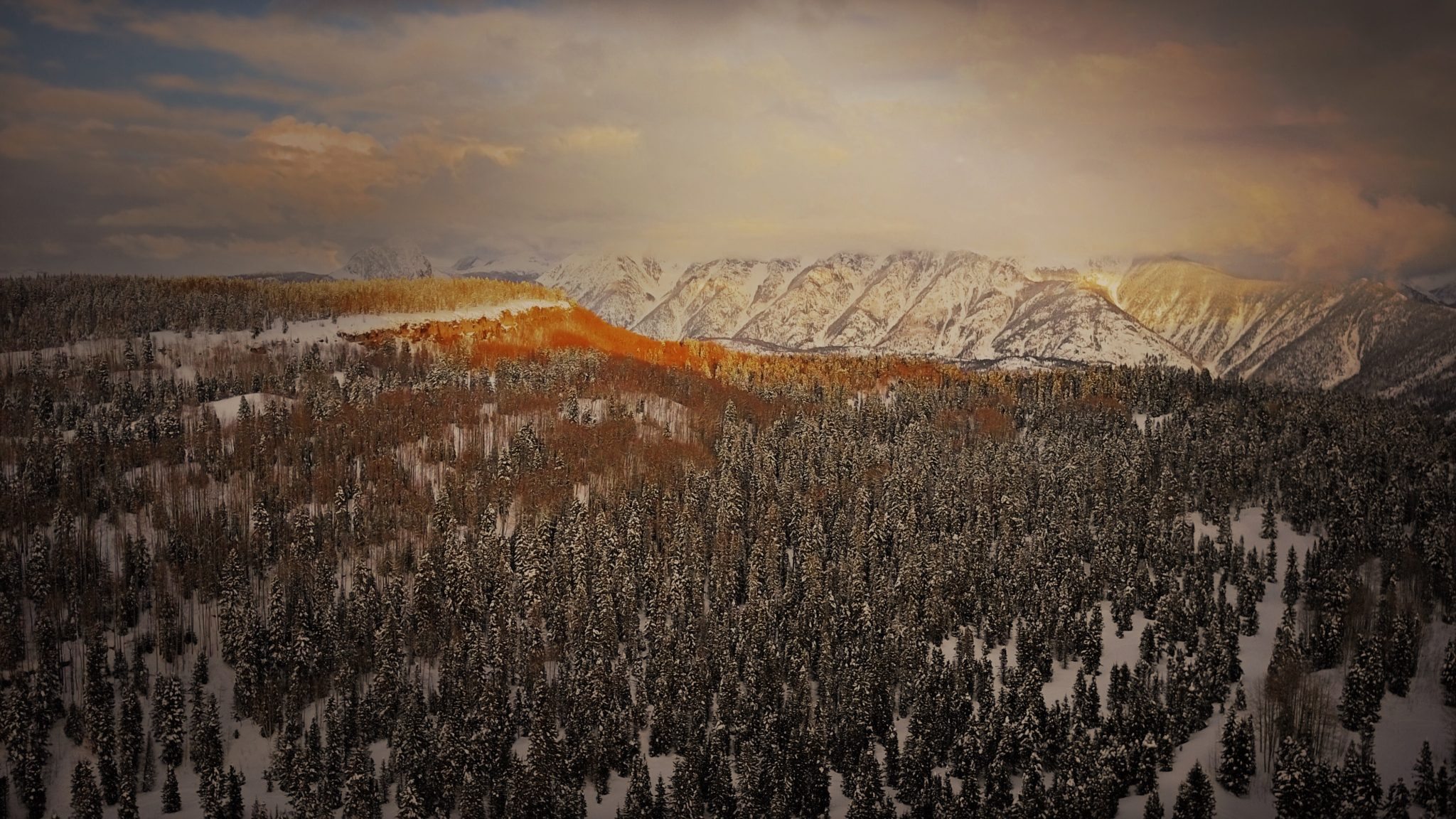 Western light on the edge of the Hermosa Creek wilderness